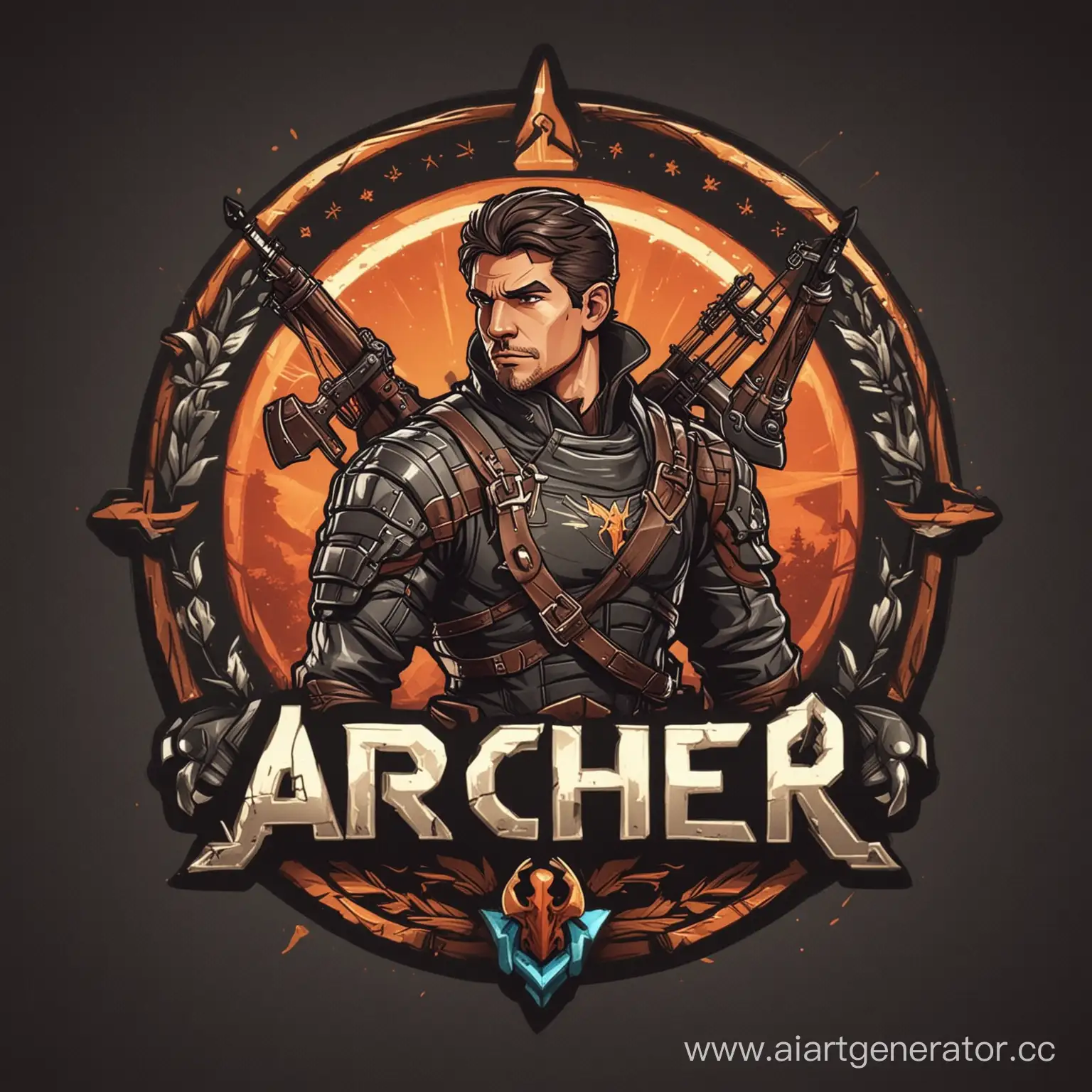 Dynamic-Archer-Game-Logo-with-Precision-Aim-and-ActionPacked-Adventure