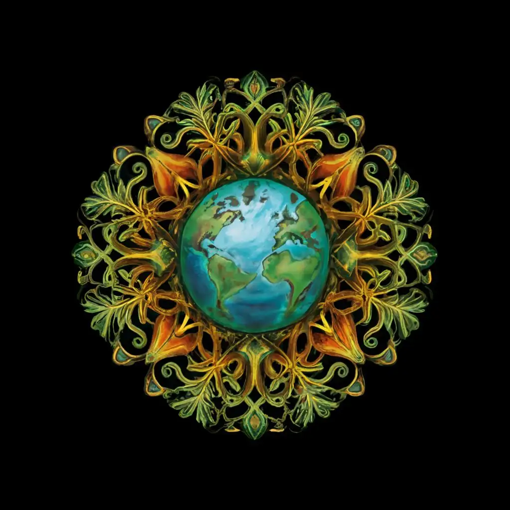 LOGO-Design-For-Roots-Of-Gaia-Empowering-Earth-Magic-with-Tribal-Roots