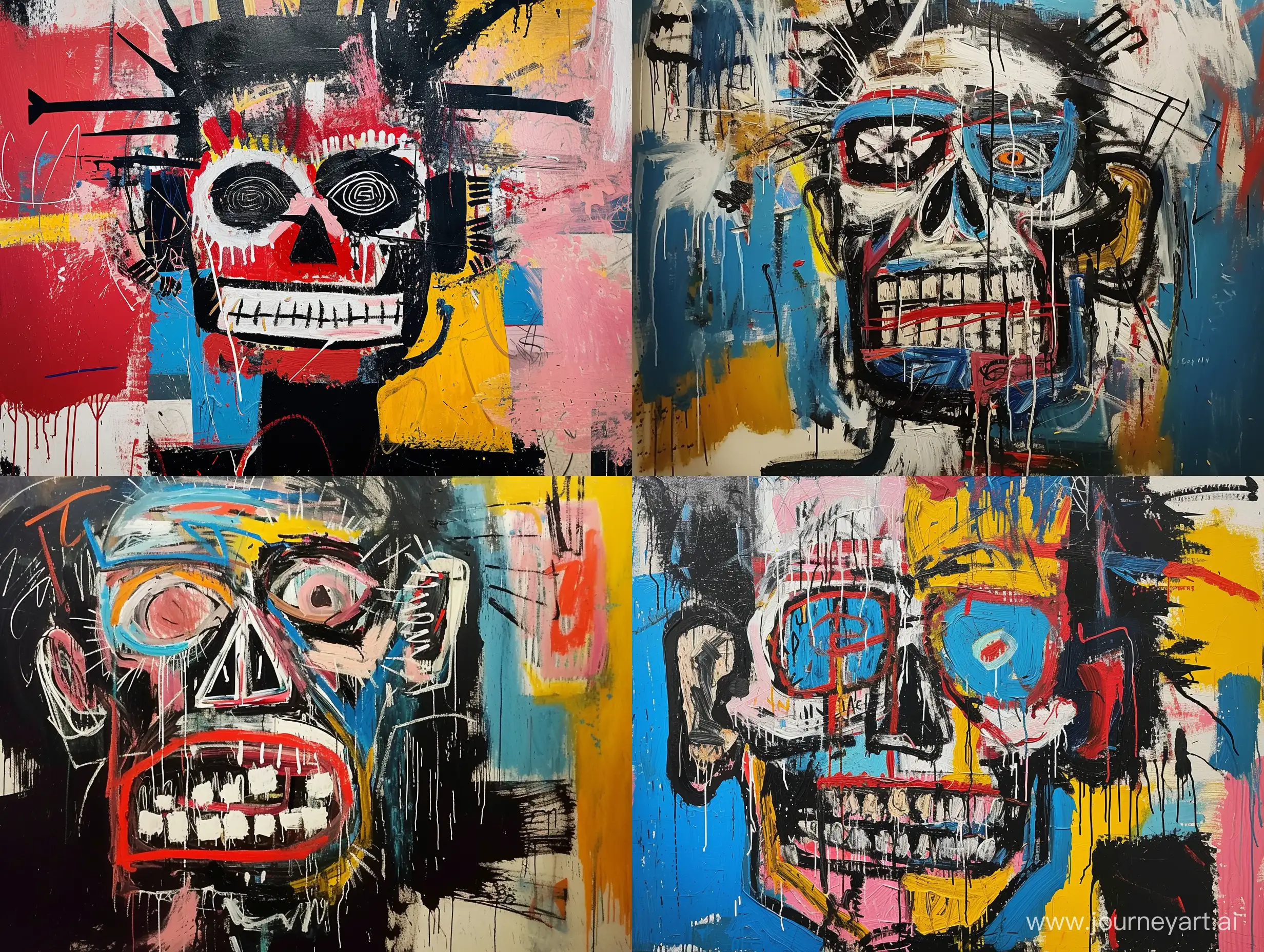 A beautiful magnificent immaculate award winning professional realistic painting in the style of jean michel basquiat