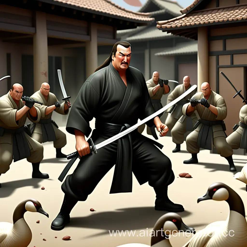 Steven-Seagal-Solo-Katana-Assault-on-Mercenary-Base