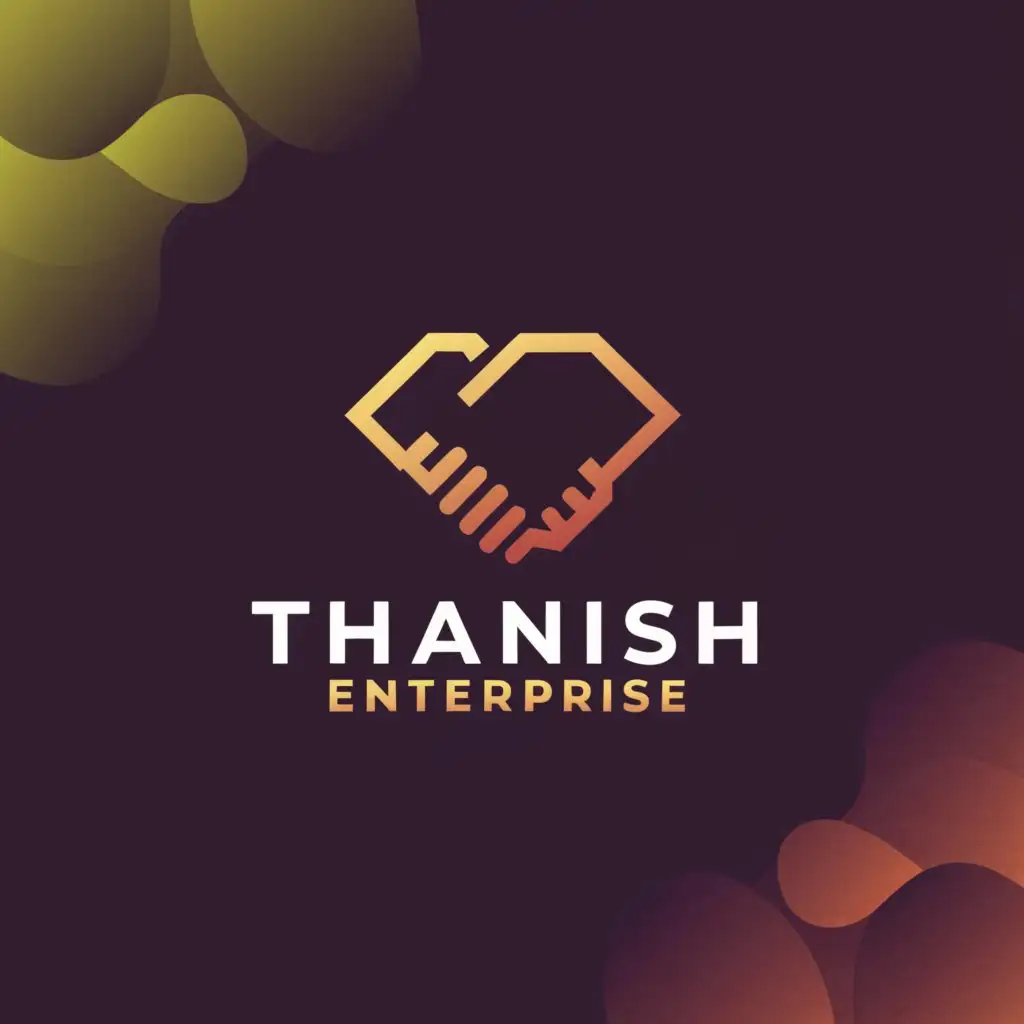 a logo design,with the text "Thanish Enterprise", main symbol:Buyer with seller,complex,clear background