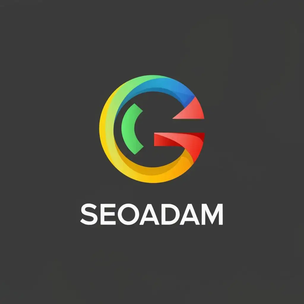 LOGO-Design-for-SEOadam-Clean-and-Dynamic-with-GoogleInspired-SEO-Symbol