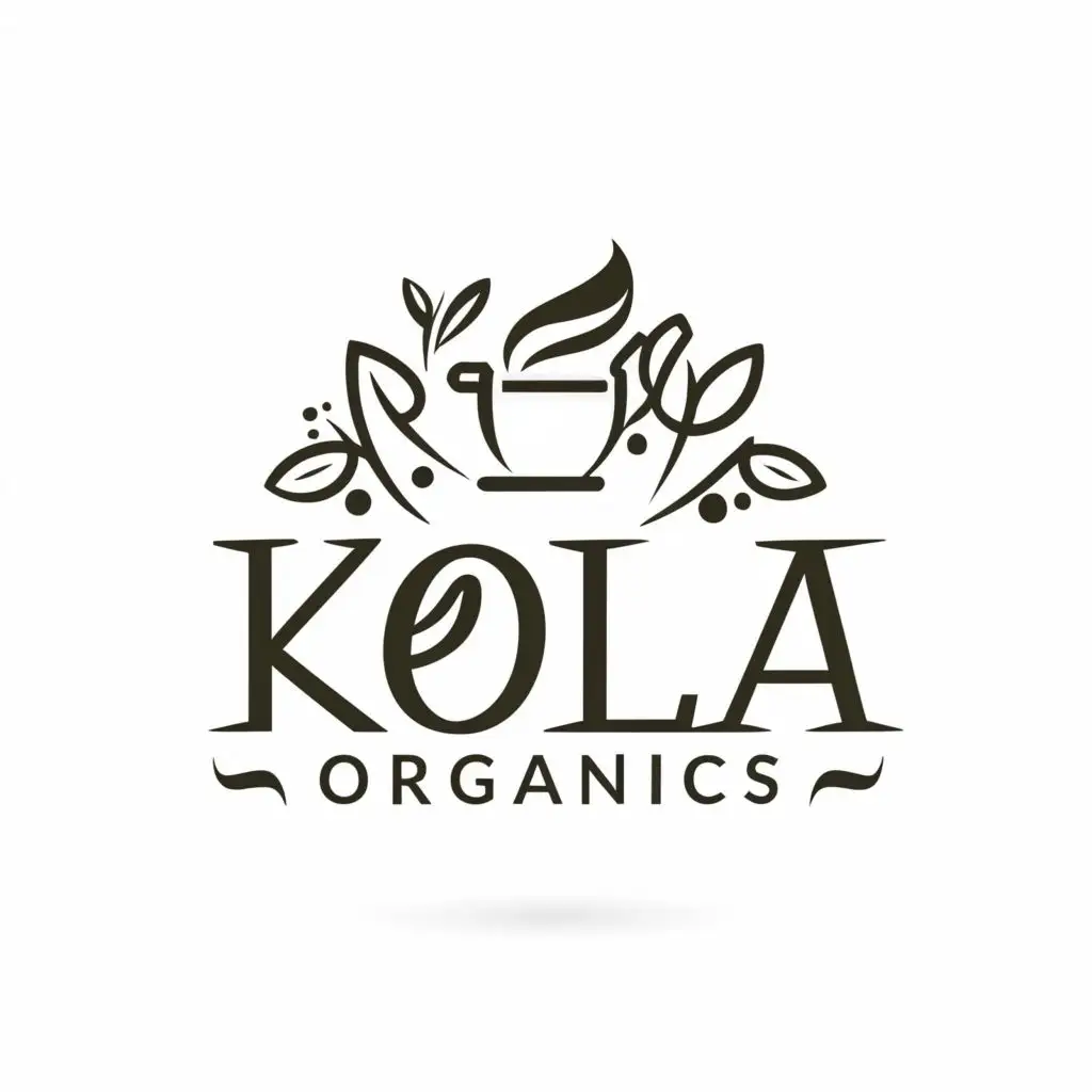 logo, tallow, lotion, with the text "Kola Organics", typography, be used in Beauty Spa industry