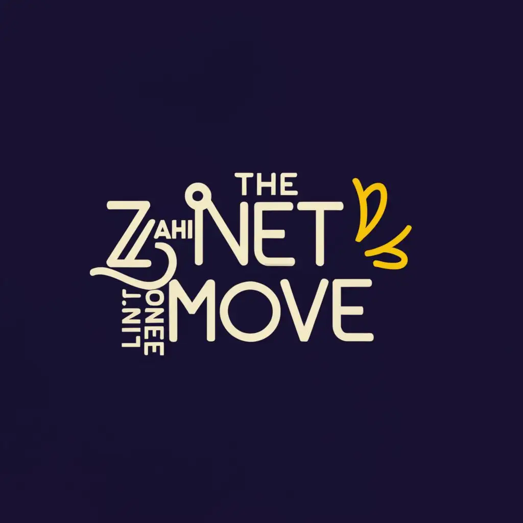 logo, The Next Move, with the text "Zahir Nasimi", typography