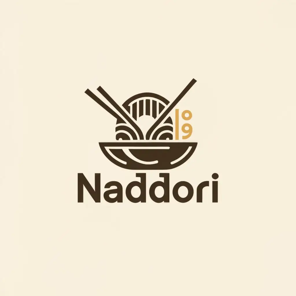 a logo design,with the text "NADDORI", main symbol:DIMSUM,Minimalistic,be used in Restaurant industry,clear background