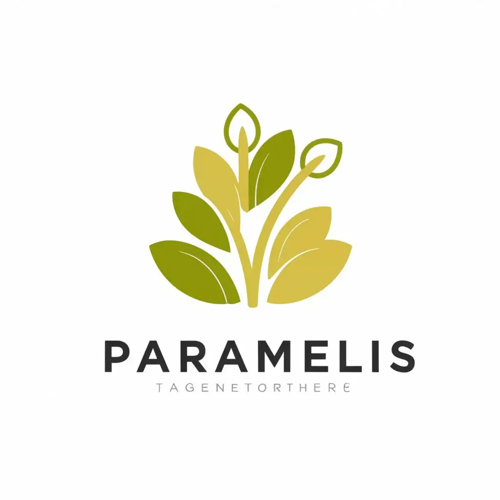 logo, plant, with the text "Paramelis", typography, be used in Nonprofit industry