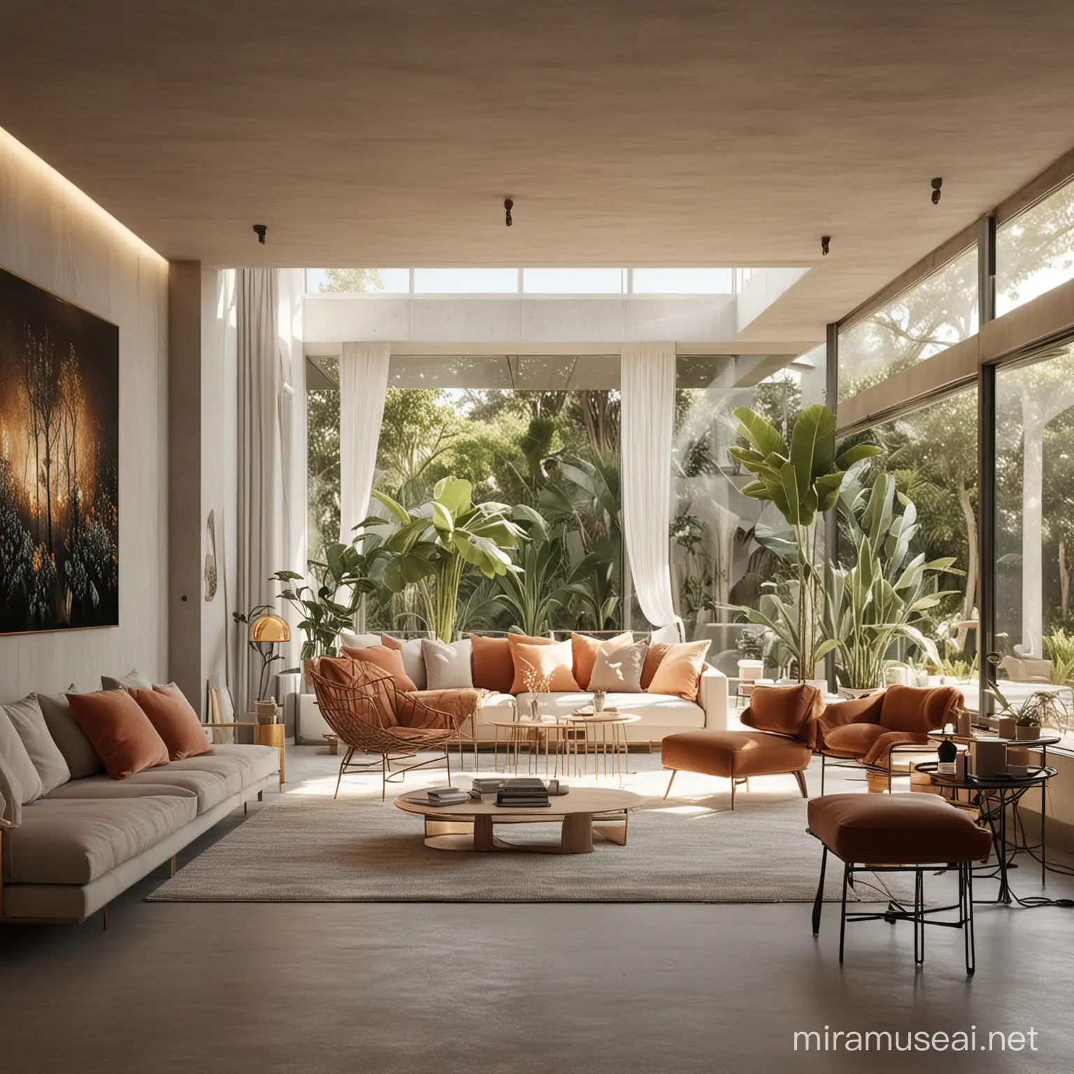 Stunning Modern Architectural Visualization with Lush Interiors and Trendy Accessories
