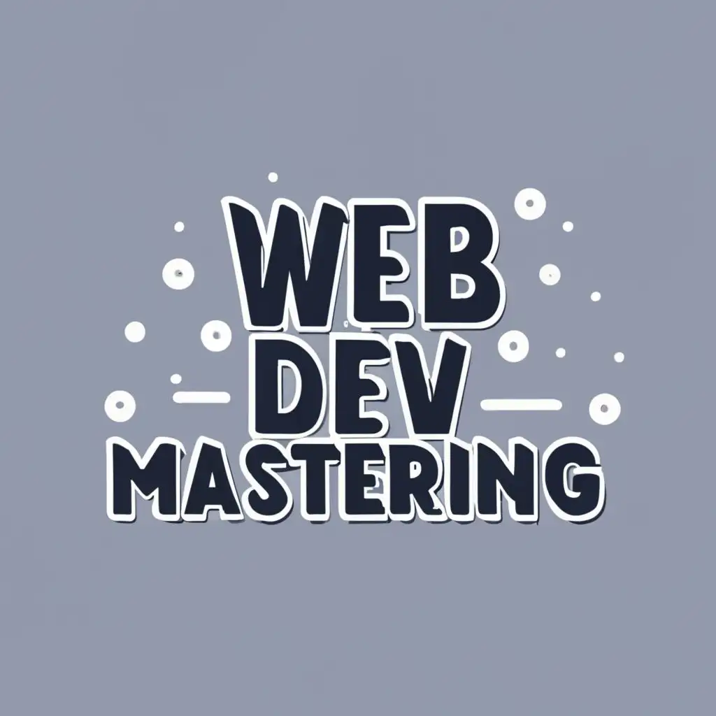 logo, Web, with the text "Web Dev Mastering", typography, be used in Technology industry