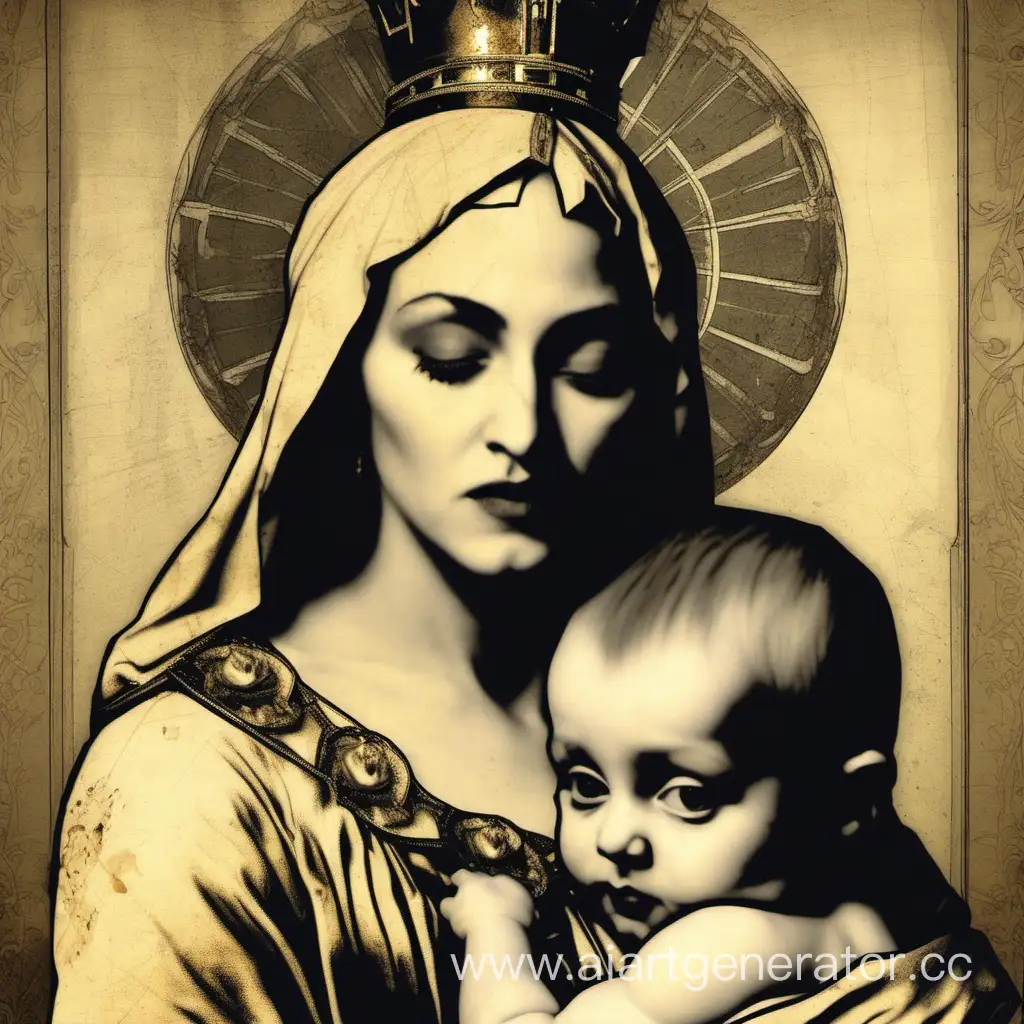 Madonna-and-Child-Art-Inspired-by-Rammsteins-Pussy