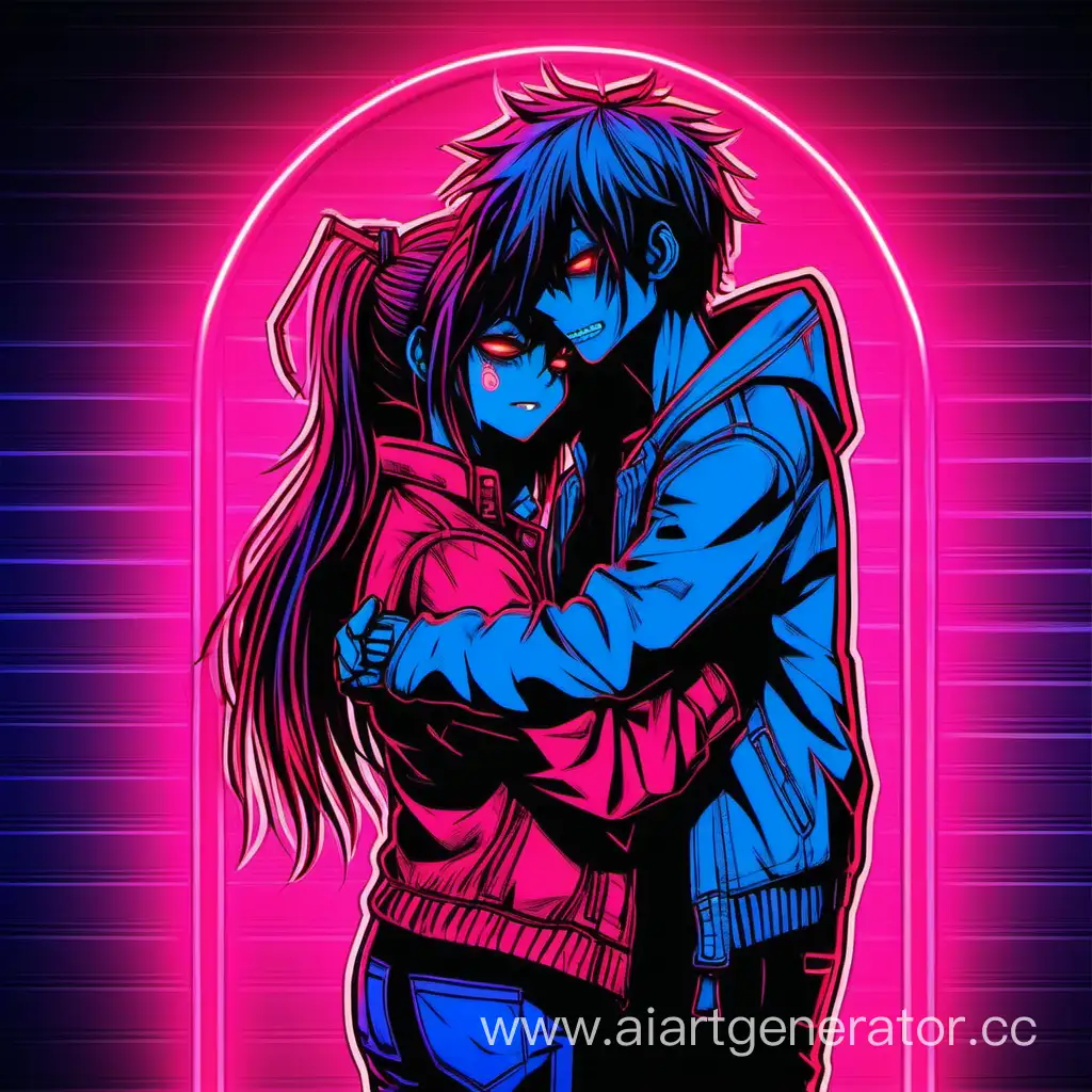 Neon-Demons-Embracing-in-a-Radiant-Hug