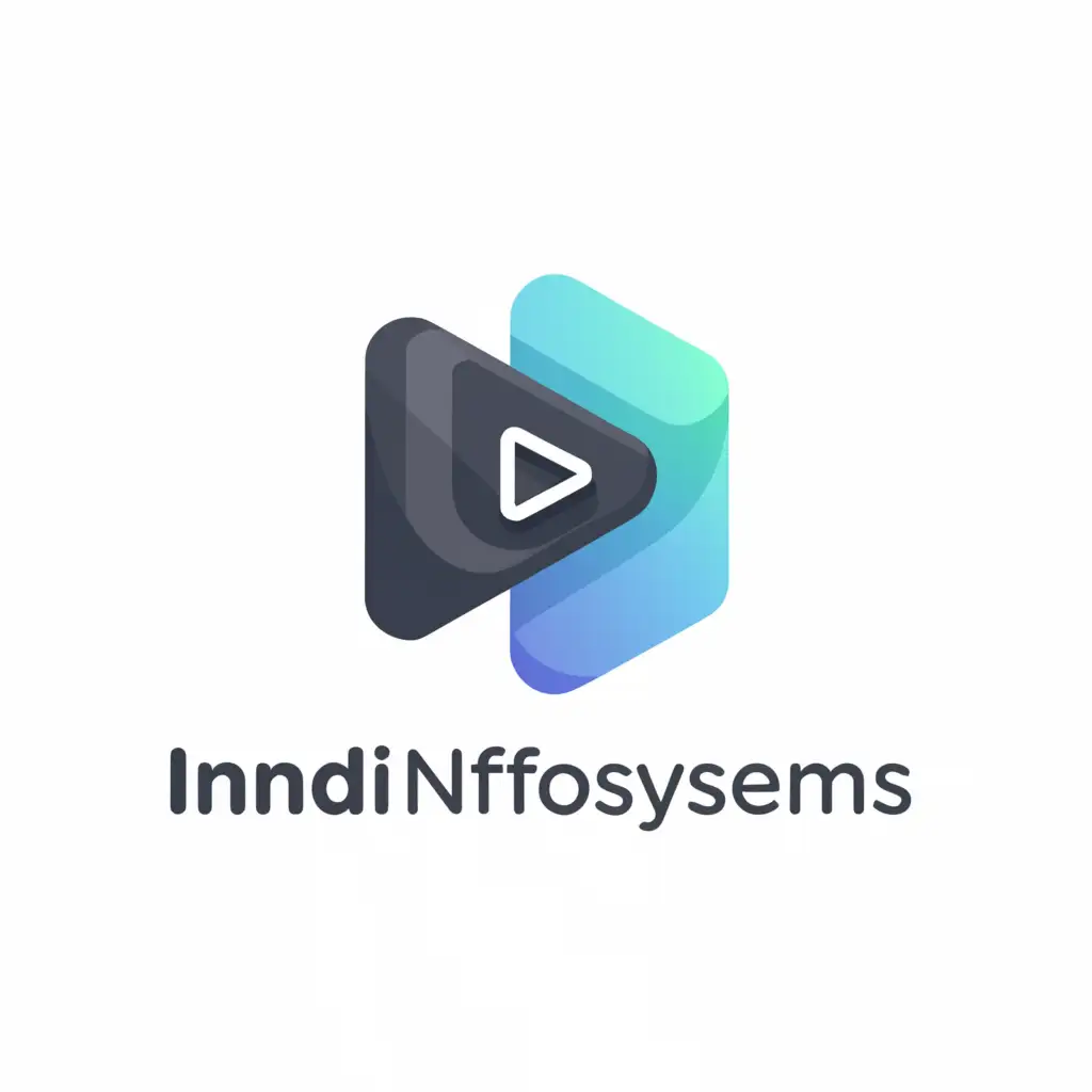 a logo design,with the text "indicinfosystems", main symbol:iis Negative Space logo,Minimalistic,clear background