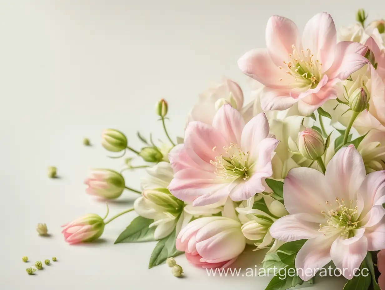 Vibrant-Tender-Flowers-Blooming-on-a-Light-Background