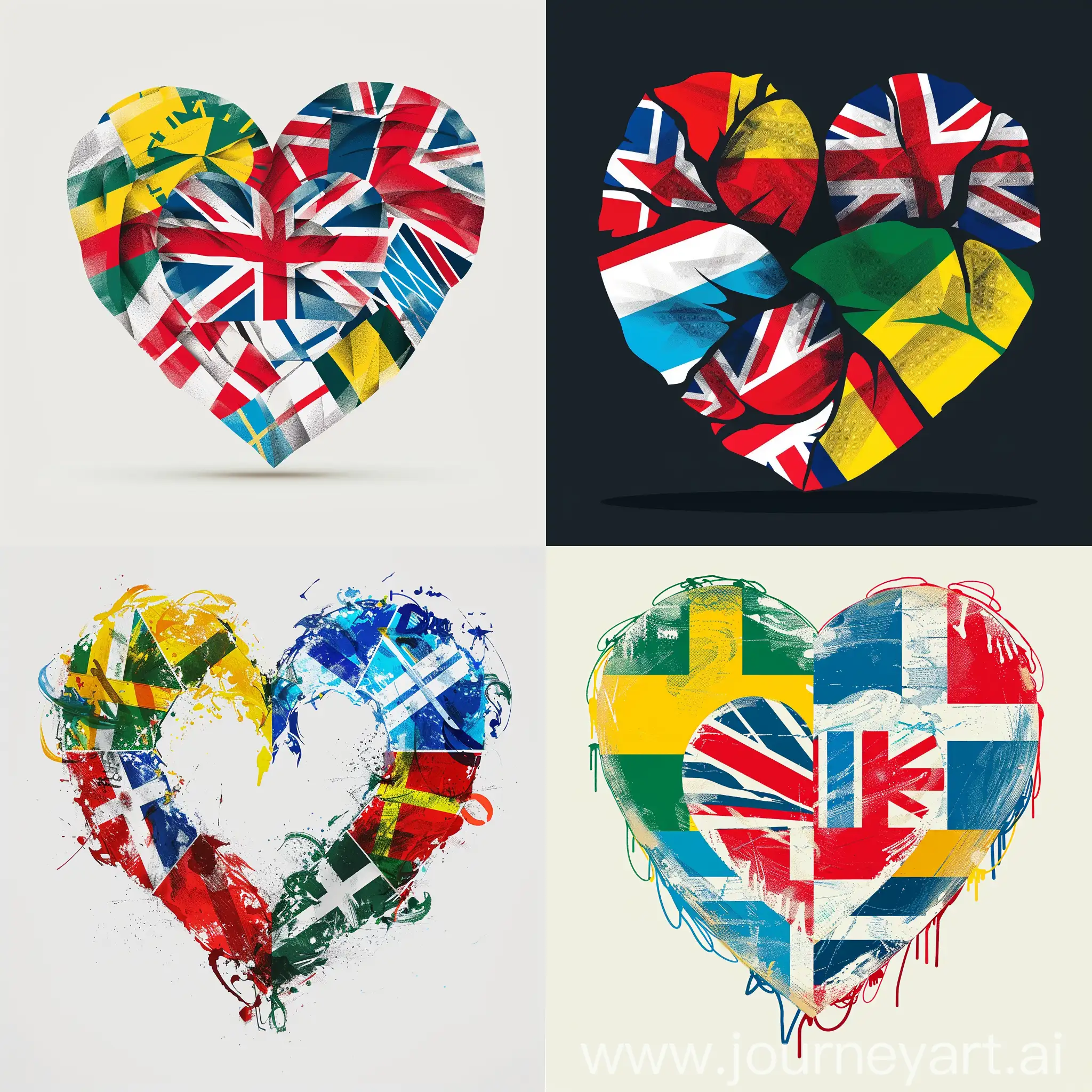 Nordic-Flags-Heart-Unity-Collaboration-Art