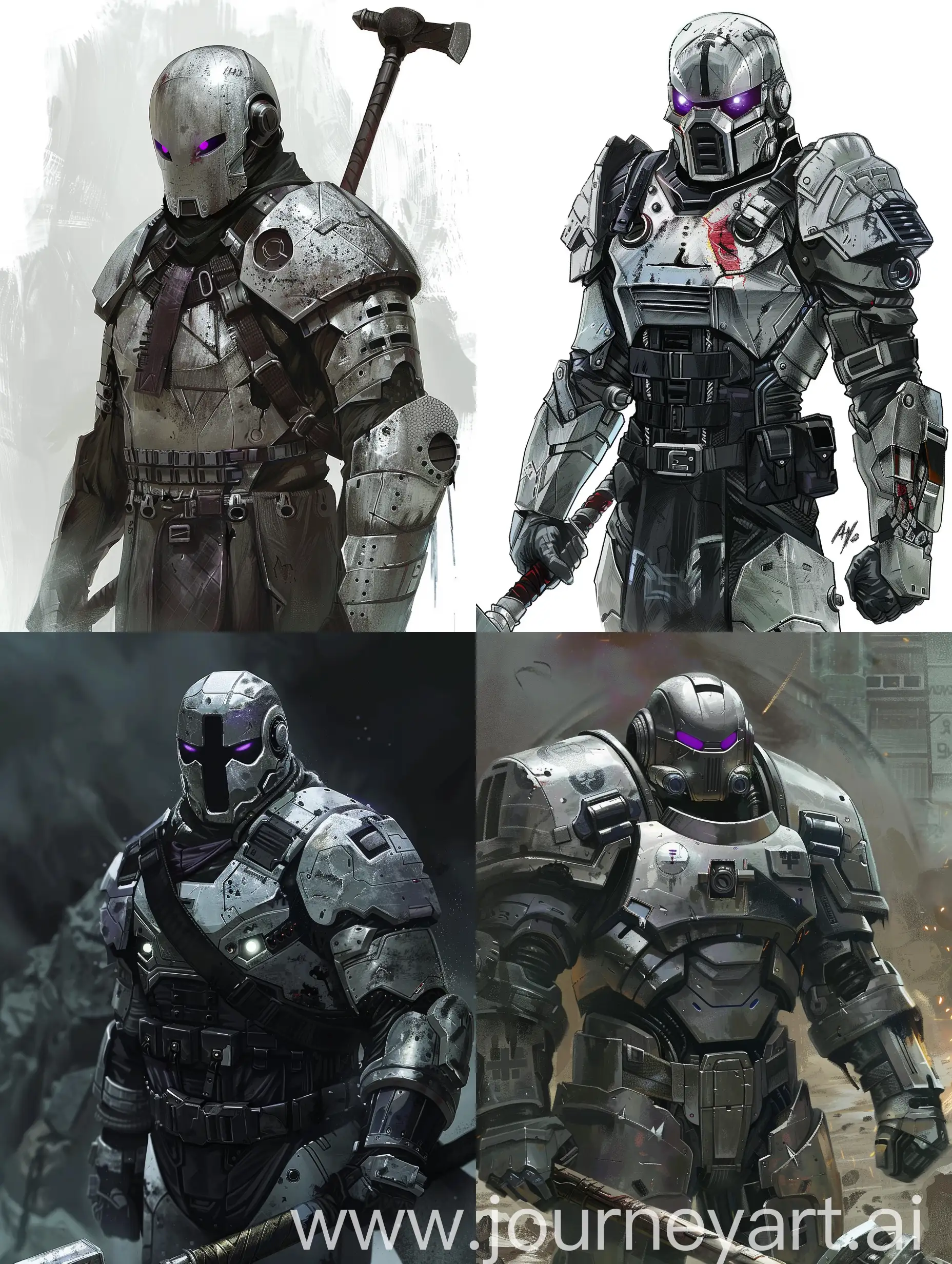 SciFi-Warrior-in-Purple-Armor-Character-Concept-Art