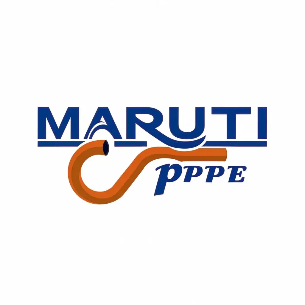logo, mAruti, with the text "Maruti Pipe", typography, be used in Retail industry