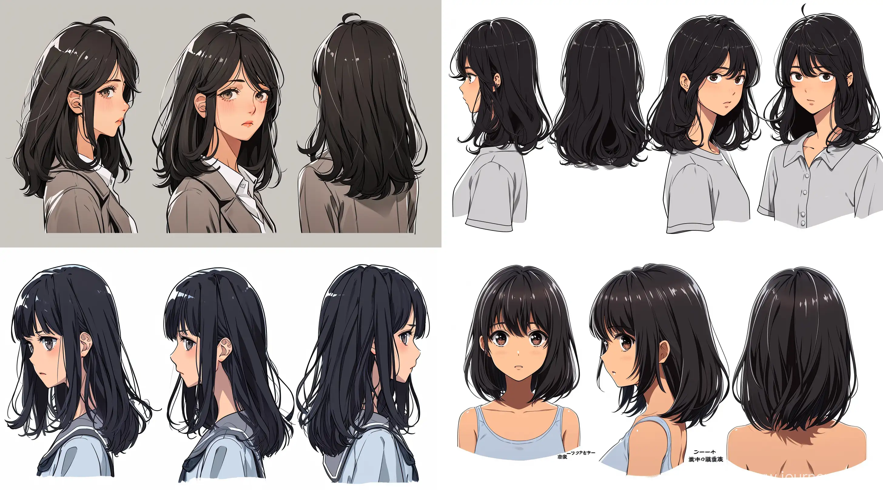 Elegant-High-School-Girl-with-ShoulderLength-Black-Hair-Anime-Style