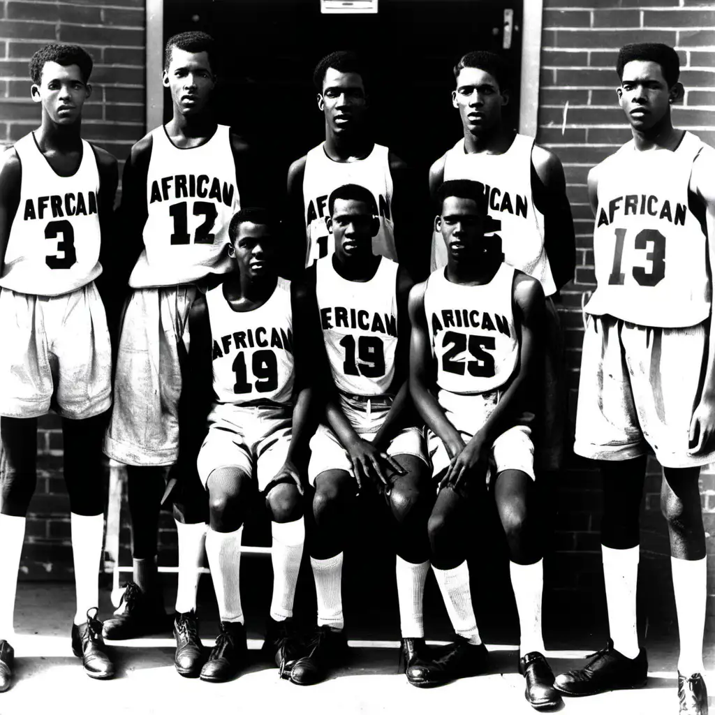 African- American Highschool basketball team, 1939

