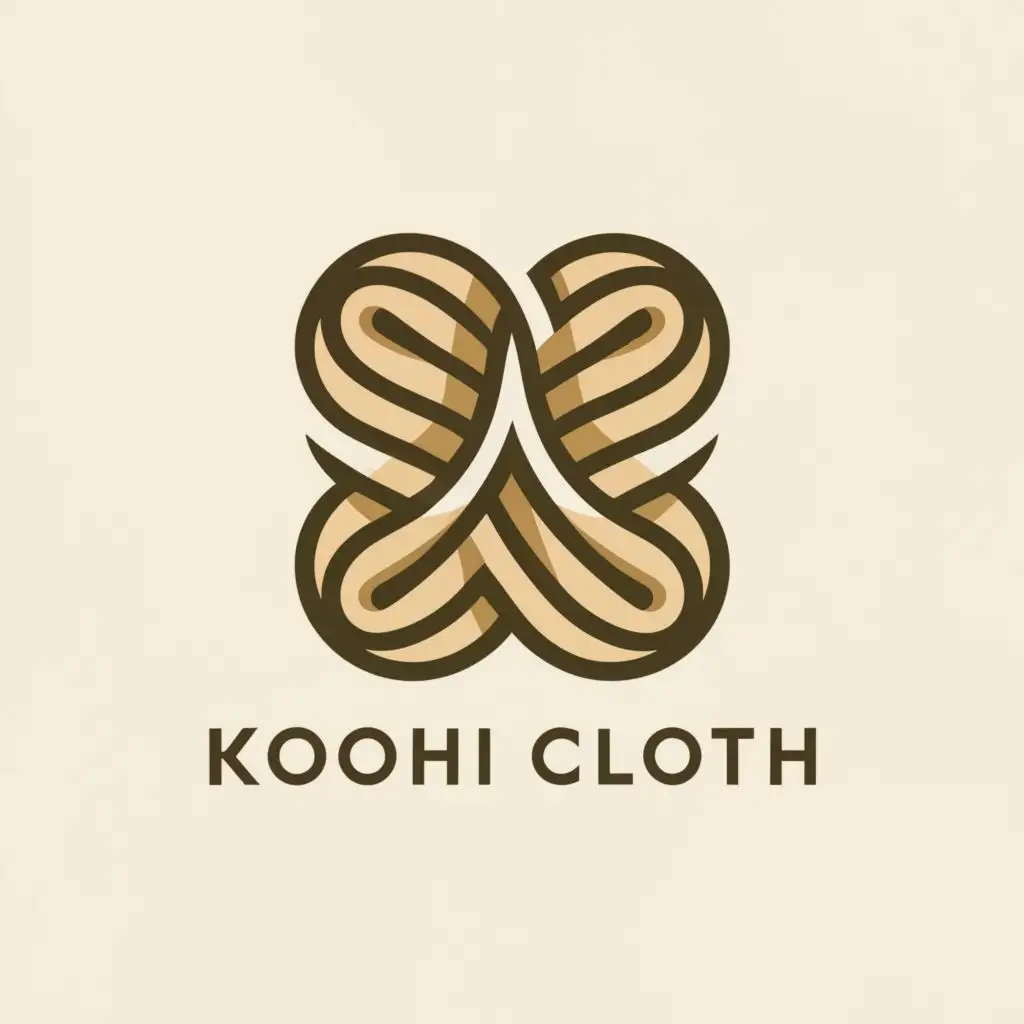 a logo design,with the text "koohi cloth", main symbol:cloth,Moderate,clear background