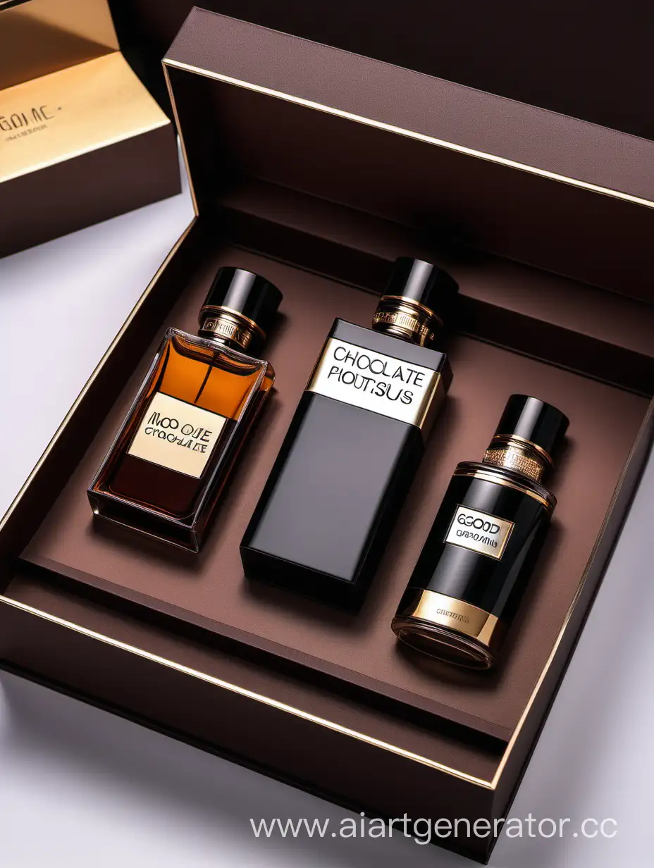 Luxury-Mens-Perfume-Set-Graduated-Boxes-in-Chocolate-Brown-Black-and-Golden-Hues