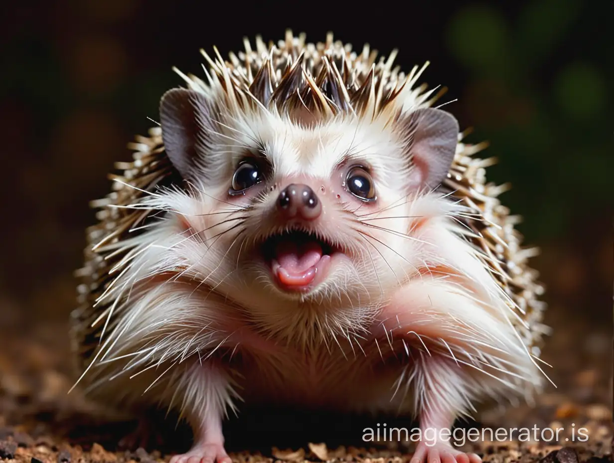 hedgehog in shock