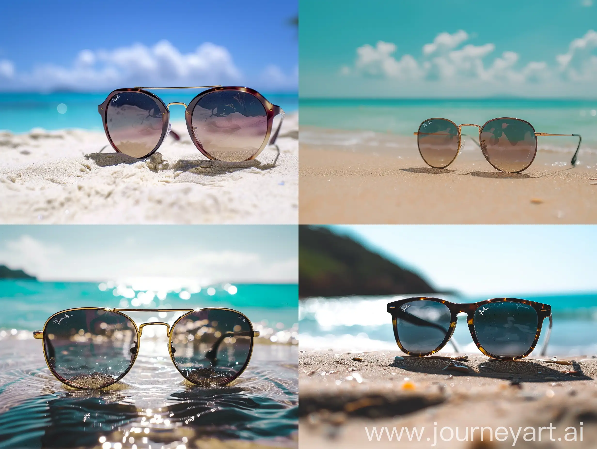 Stylish-Summer-Beach-Scene-with-Trendy-Sunglasses