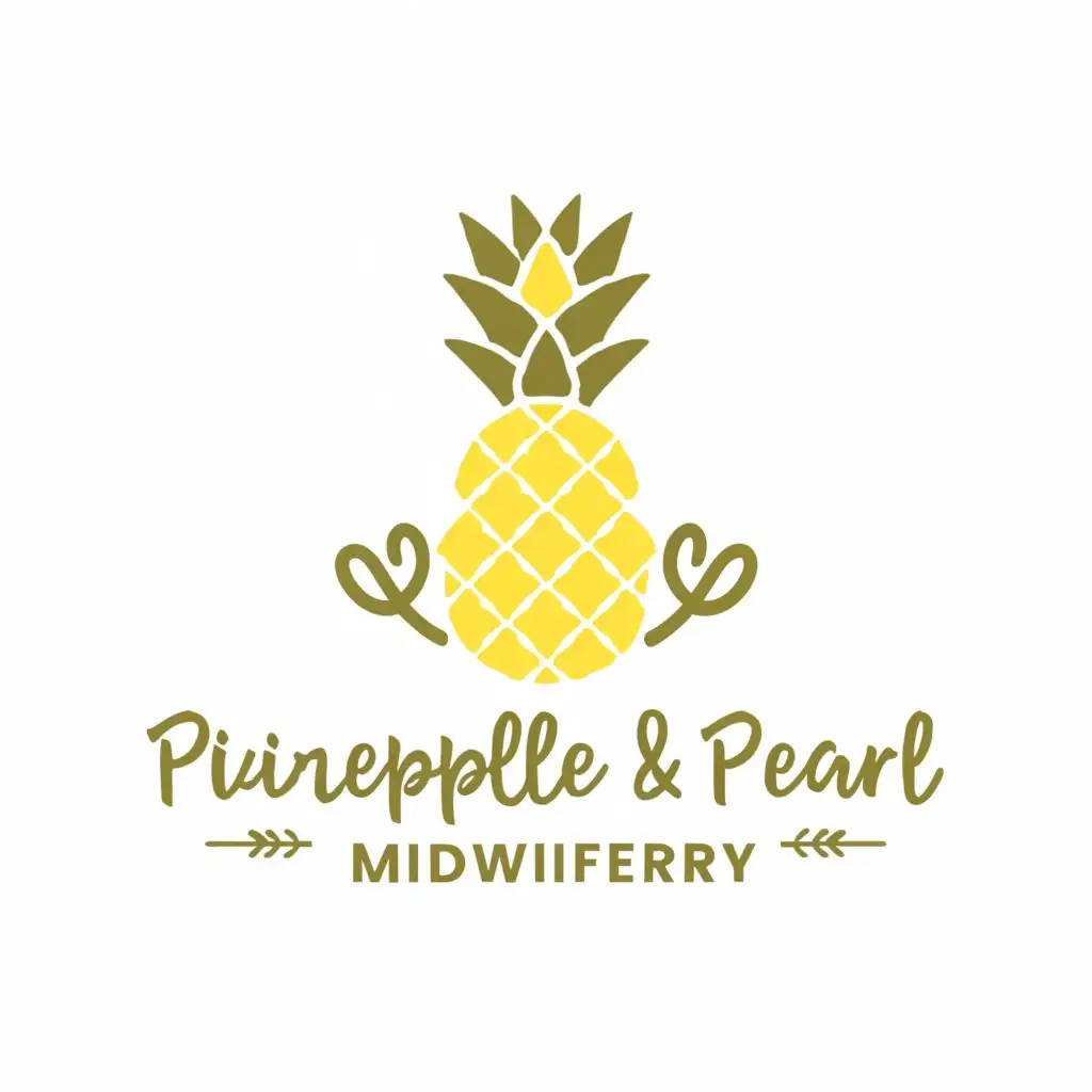 LOGO-Design-For-Pineapple-Pearl-Midwifery-Elegant-Pineapple-and-Pearl-Symbol-on-Clear-Background