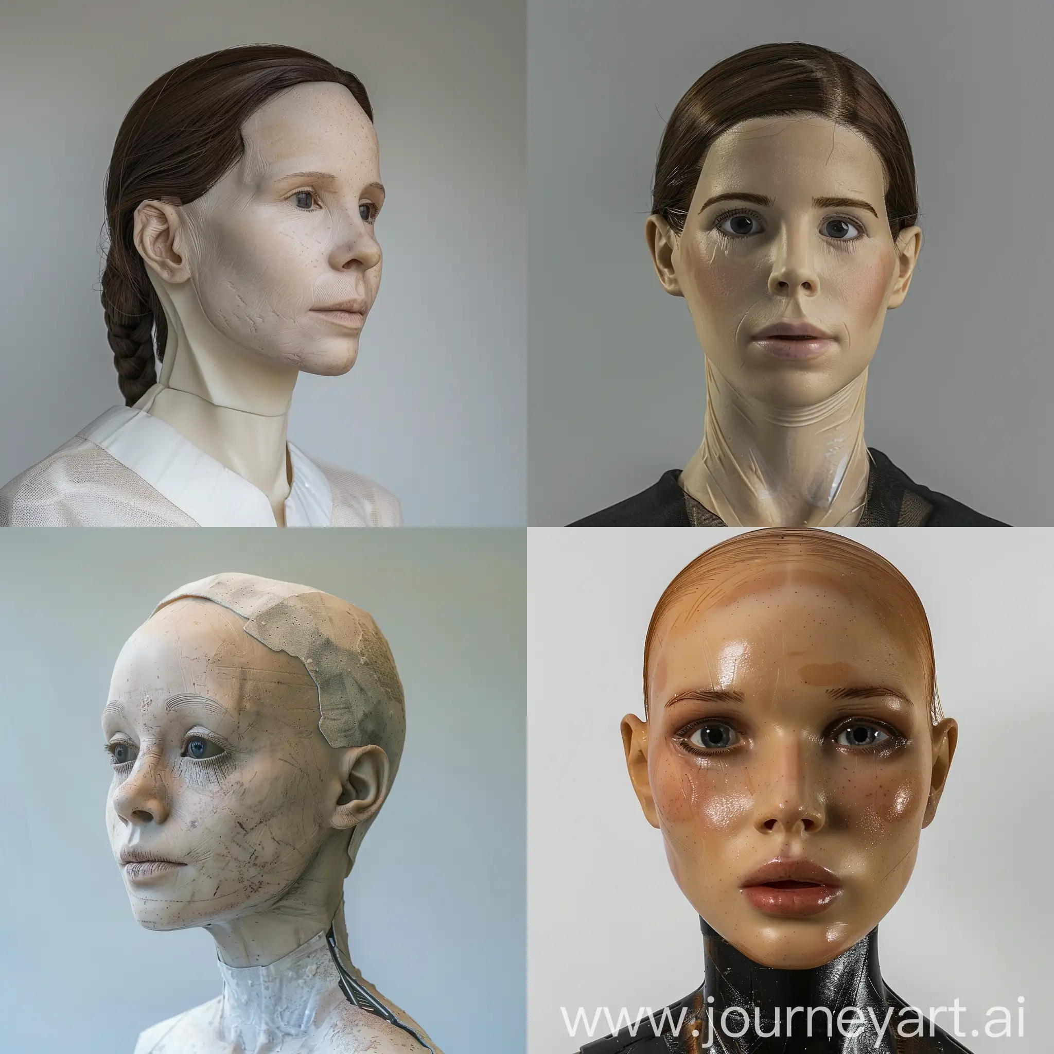 (imperfect external resemblance, internally inconsistent) human simulacrum of currently unknown origins. It is composed of an outer shell of pigmented silicone (5.5 mm thick), and various plastic fiber polymers, with the outward appearance of a Caucasian woman nearing the third decade of life