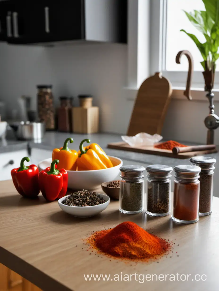 SpiceFilled-Culinary-Scene-at-a-Kitchen-Table