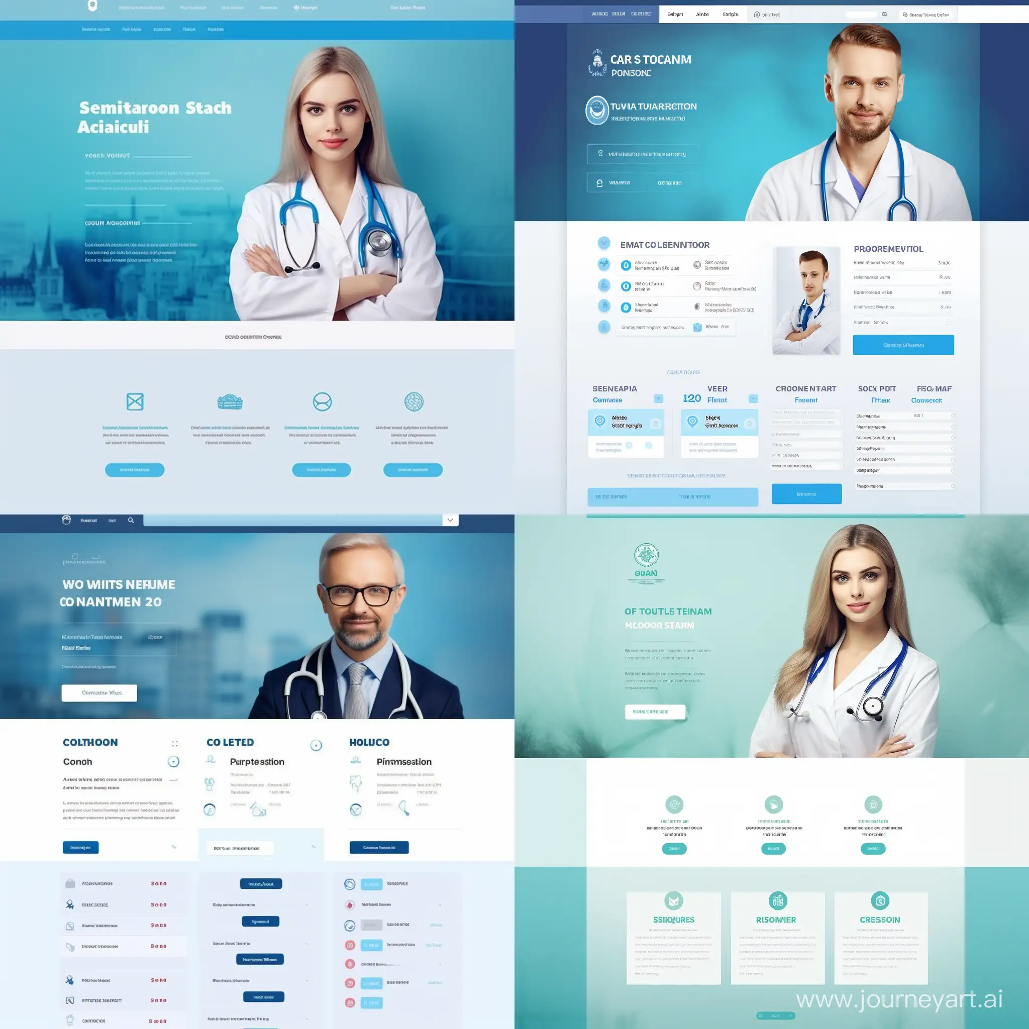 Создать html дизайн сайта личного кабинета для платной медицинской клиники, с разделами: Заказы, записи на прием, список врачей и тд, например как Invitro.ru