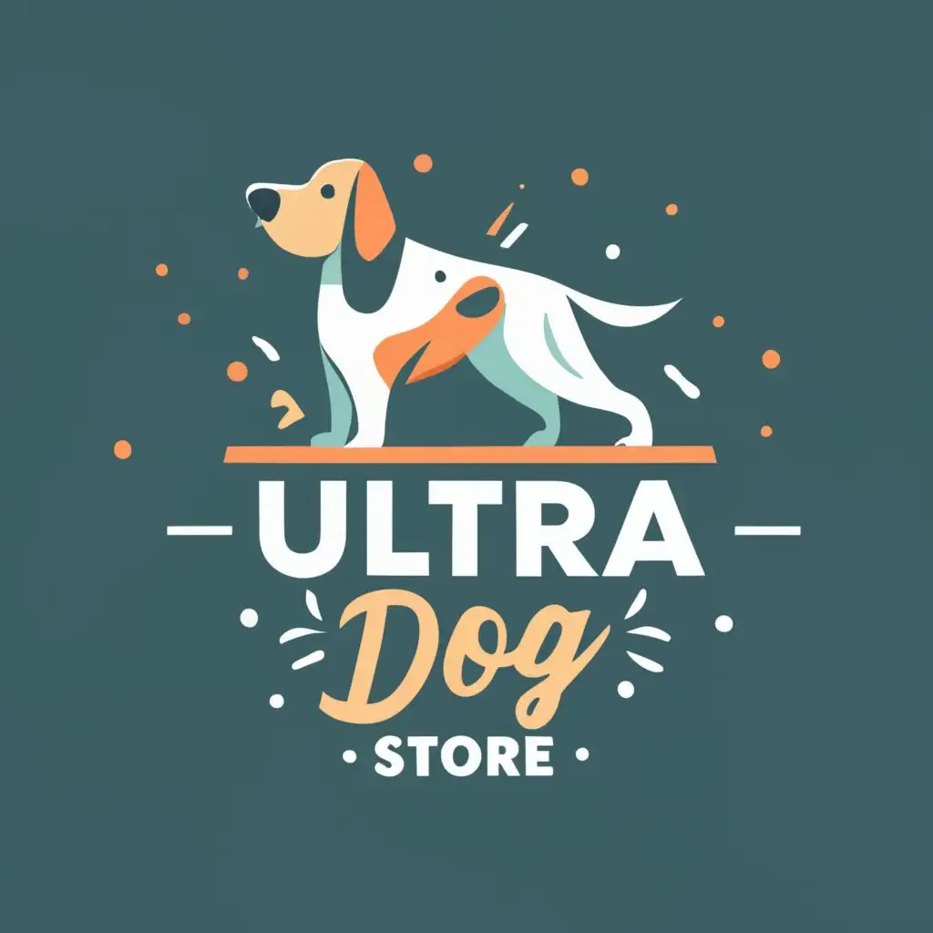 logo, PET STORE, with the text "ULTRA DOG STORE", typography, be used in Animals Pets industry