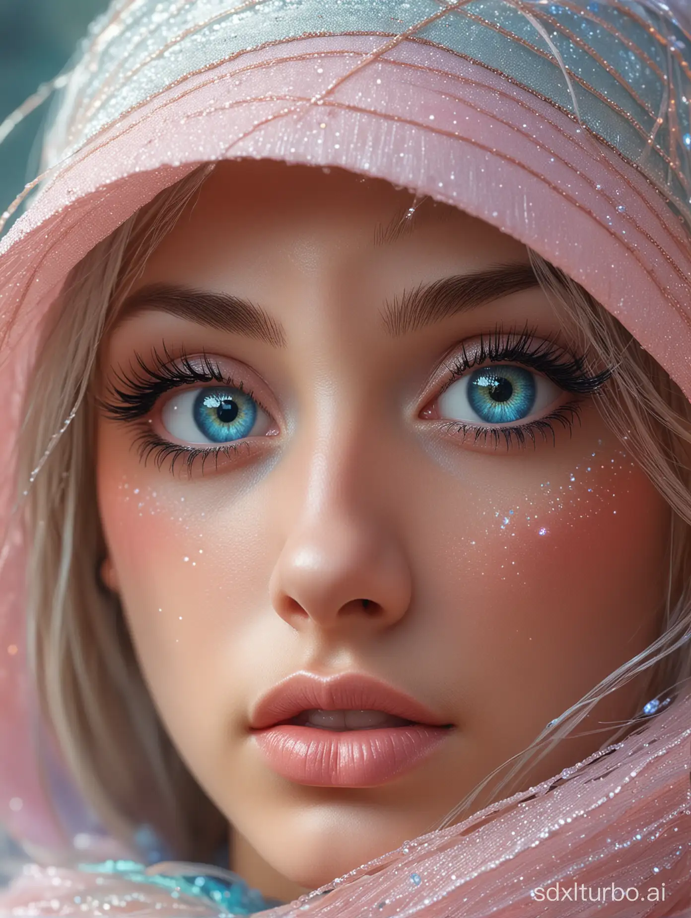 Ultra-Realistic-Magician-Girl-Portrait-with-Iridescent-Eyes