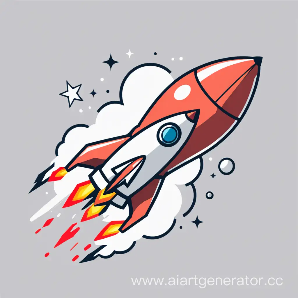 Rocket-Launching-XROCK-Tokens-to-the-Moon-in-Minimalist-Style