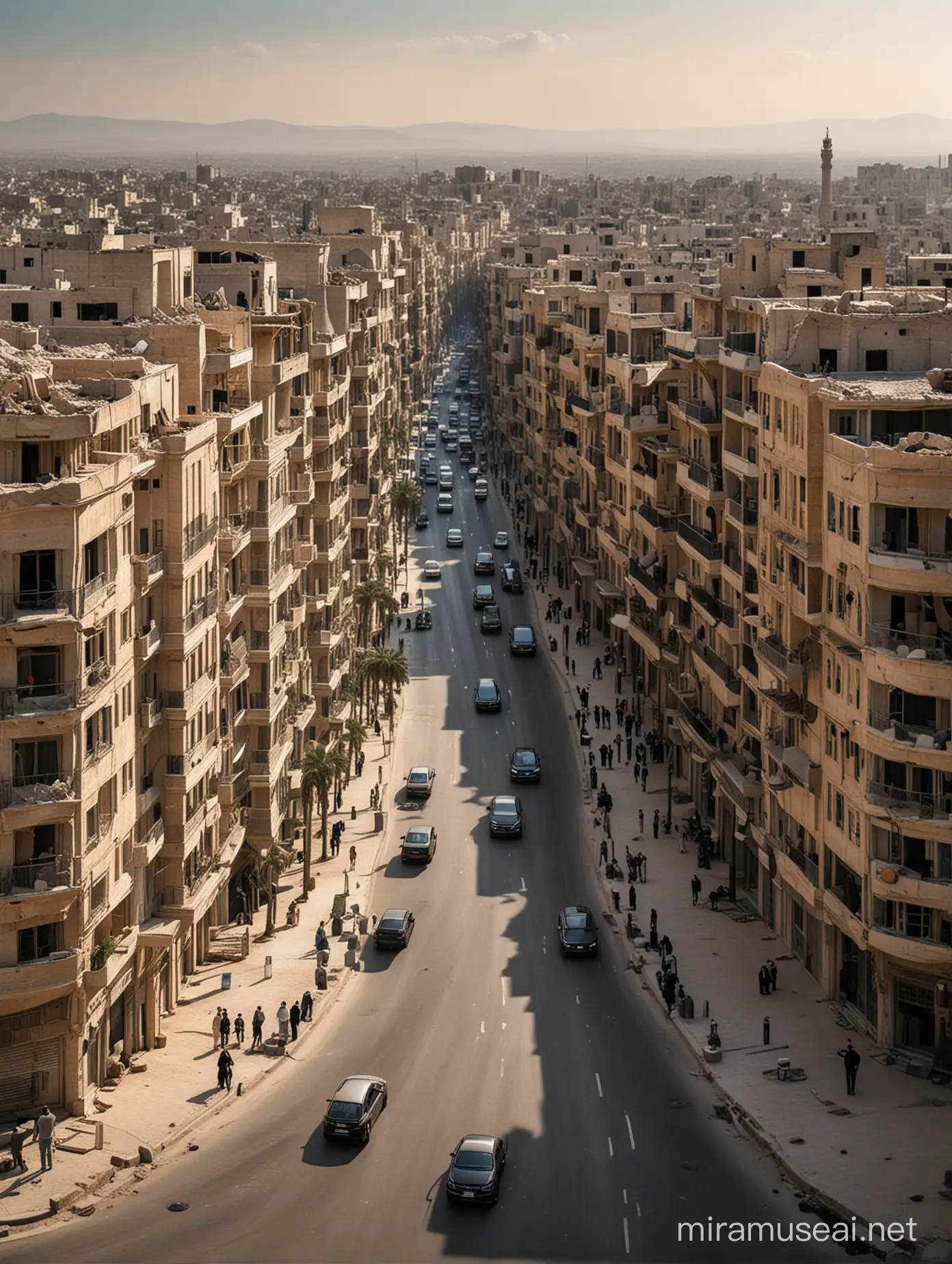 سوريا بعد عشرة سنوات عندما تتطور وتتحدث وتصبح ذات عمران حديث وفخم بشوارع نظيفة ذكية بالاضافة لسيارات فارهة
ابنية وعمارات فخمة ومتطورة