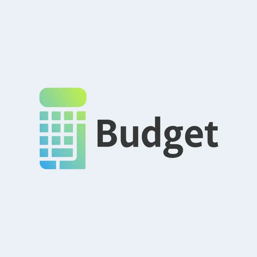 a logo design,with the text "Budget", main symbol:calculator,Moderate,be used in Finance industry,clear background