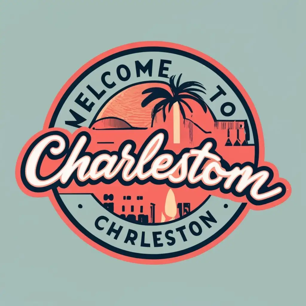 LOGO-Design-For-Charleston-Welcome-to-Charleston-Jamie-Judy-with-Typography-for-Travel-Industry