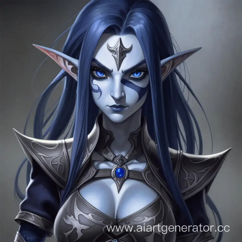 Sinister-Dark-Elf-Girl-with-Blue-Hair-and-Piercing-Eyes