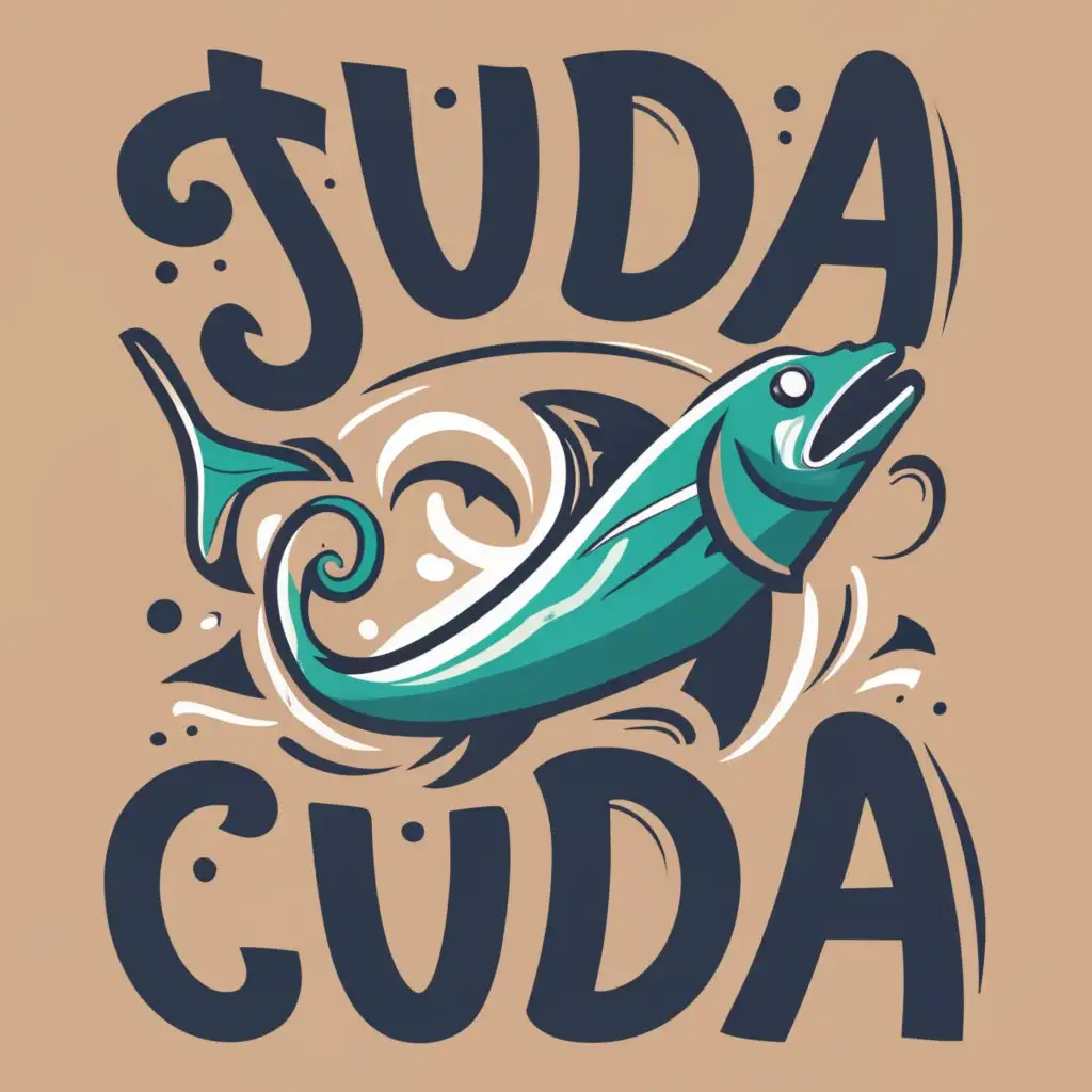 logo, sea , with the text "Cuda", typography, be used in Sports Fitness industry