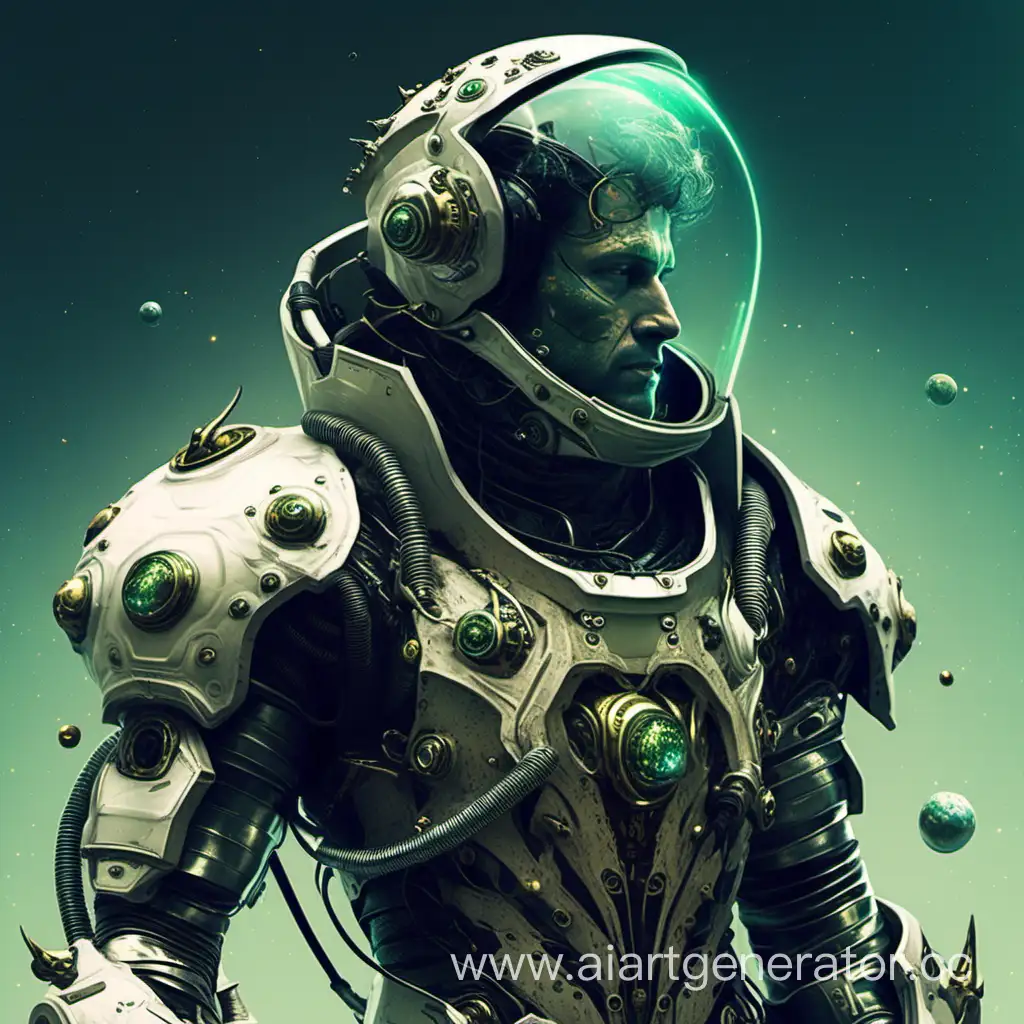 Biopunk-Space-Explorer-in-Organic-Armor-and-Helmet