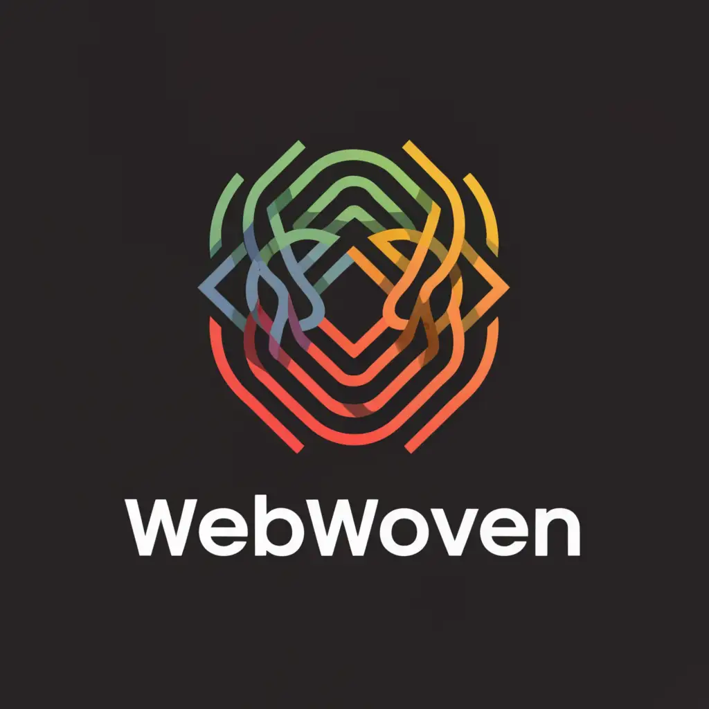 LOGO-Design-For-WebWoven-Intertwining-Internet-Strings-on-Clear-Background