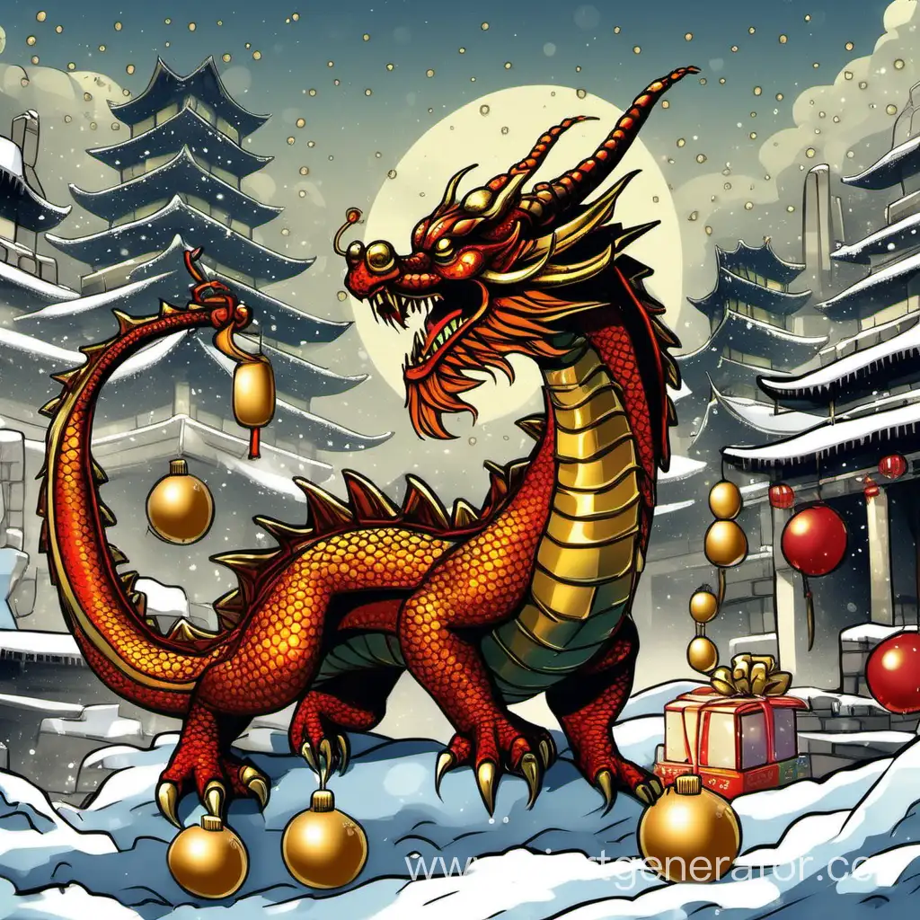 Drogan-Dragon-Celebrates-New-Year-in-Majestic-Fireworks-Display