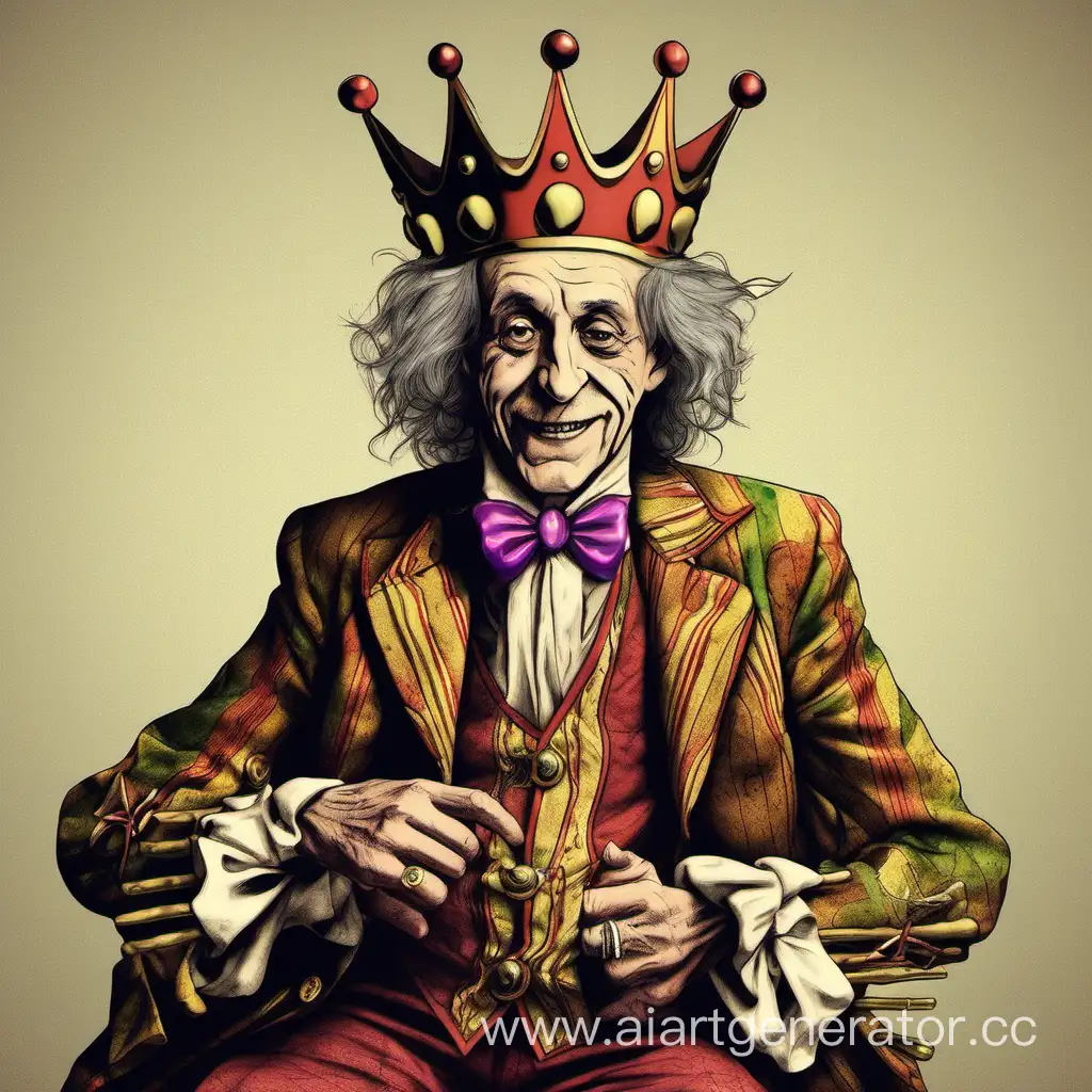 Elderly-Musician-Embraces-Vintage-Aesthetic-Inspired-by-King-and-Jester-Style