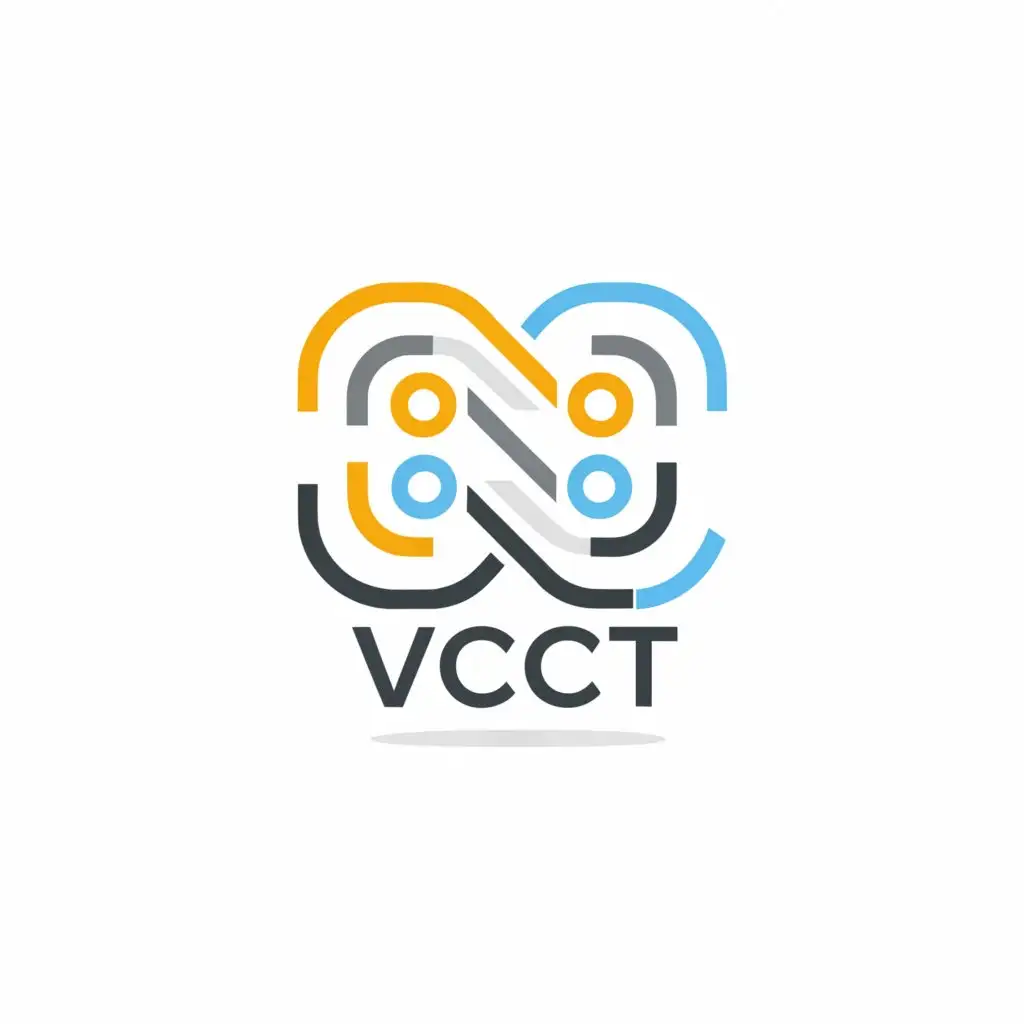 a logo design,with the text "VCCT", main symbol:A software application that works for variable conversion and correlation.,Minimalistic,clear background