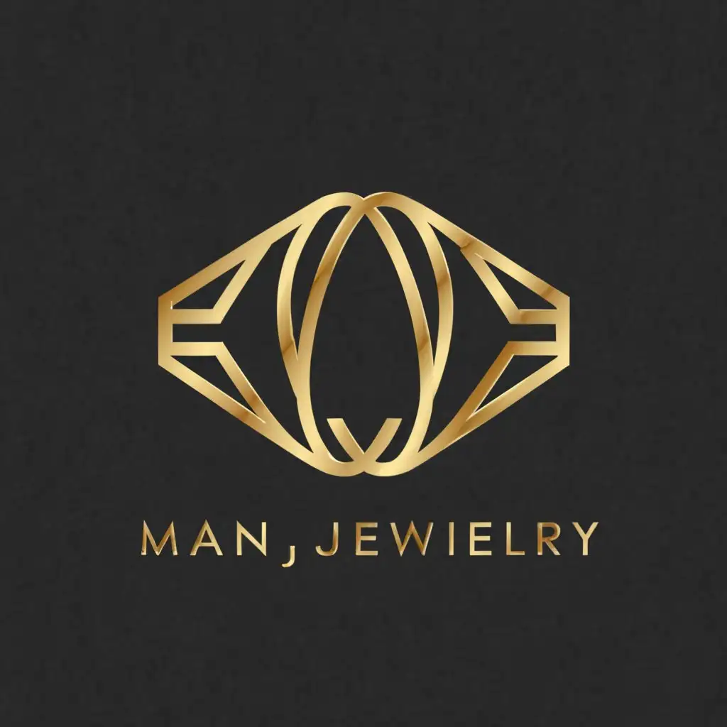 LOGO-Design-For-ManJewelry-Elegant-Text-with-Ring-Symbol-on-Clear-Background