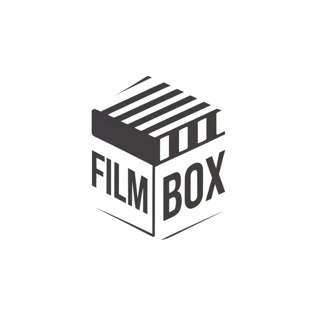 logo, Blind Box， Movies, with the text "Film Box", typography, be used in Entertainment industry