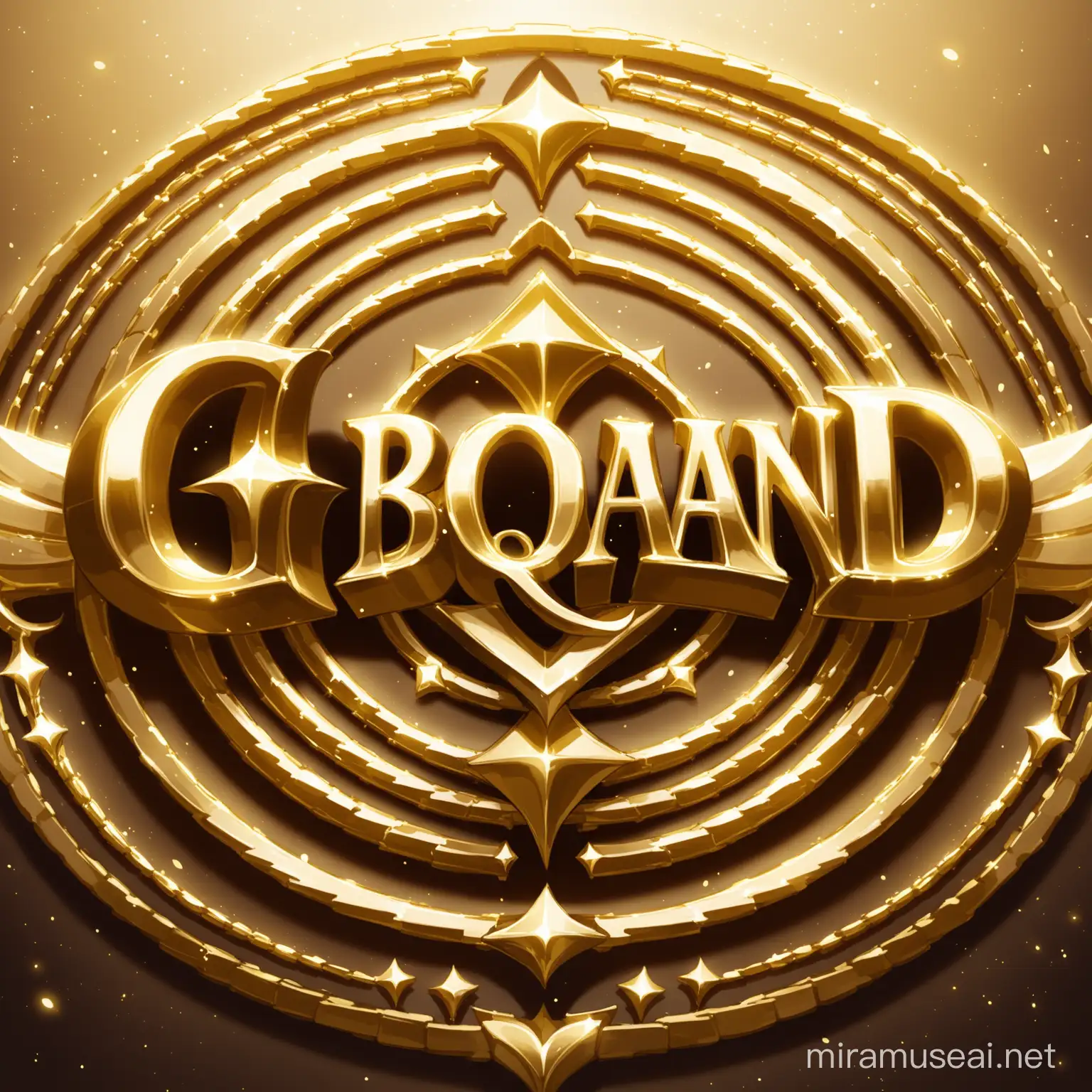 gold title saying G-BQAND