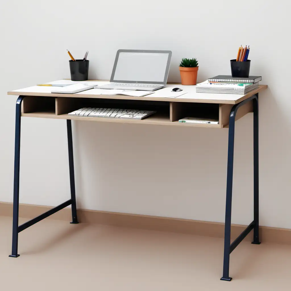 Organized Workspace Desk with Minimalist Design
