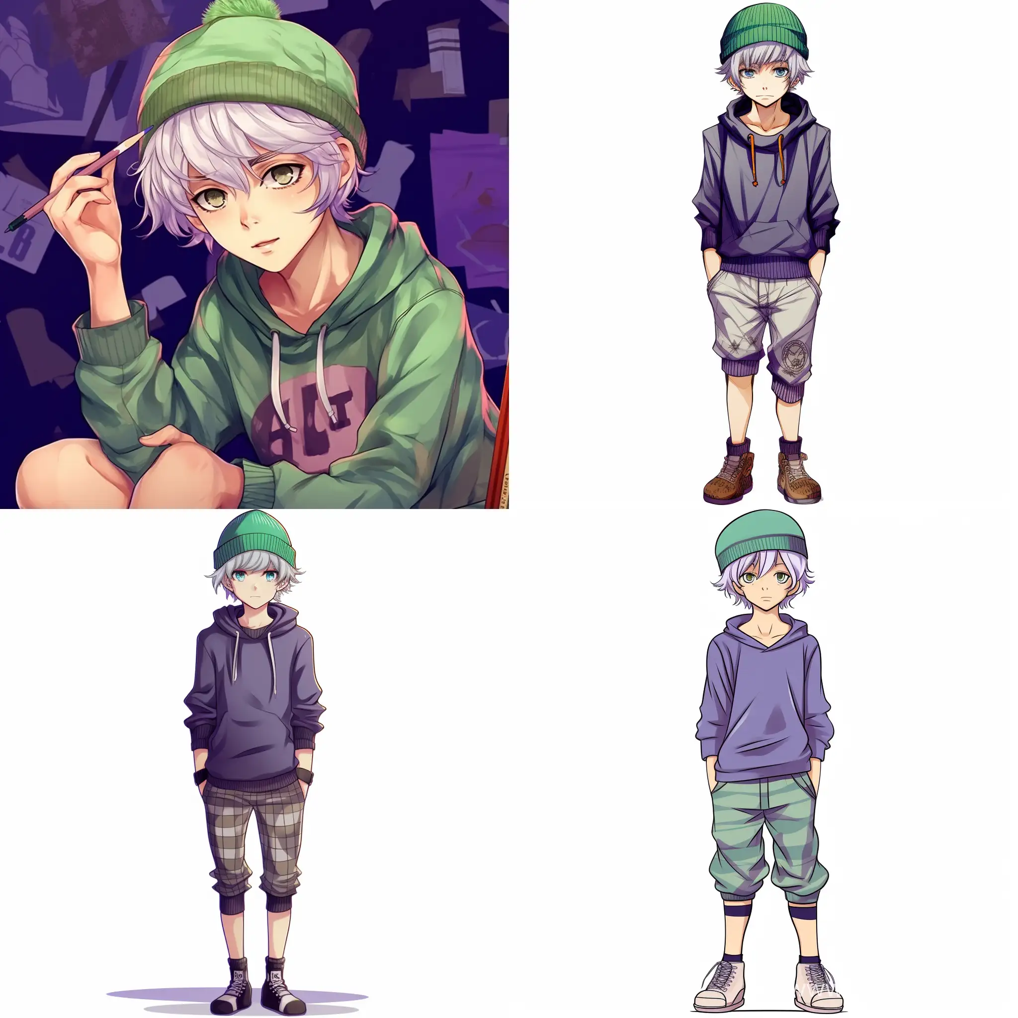 Eccentric-Anime-Character-14YearOld-Boy-with-DualColored-Eyes-and-Unique-Fashion-Style