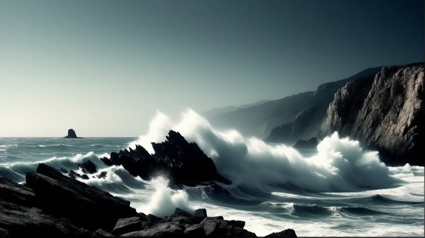 Contrast Photography Calm Sea vs Violent Wave Clash