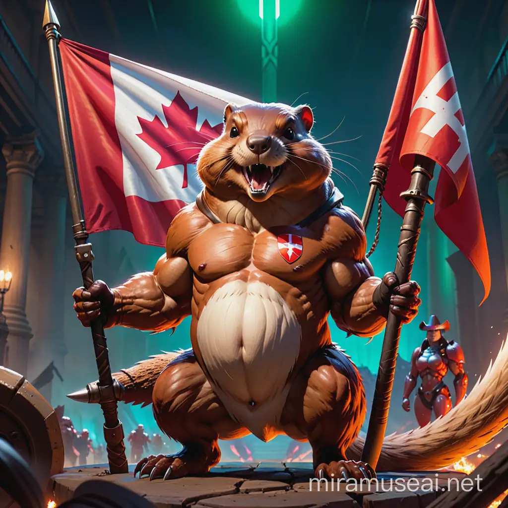 Beaver Whore from Doom Eternal with Polish Flag
