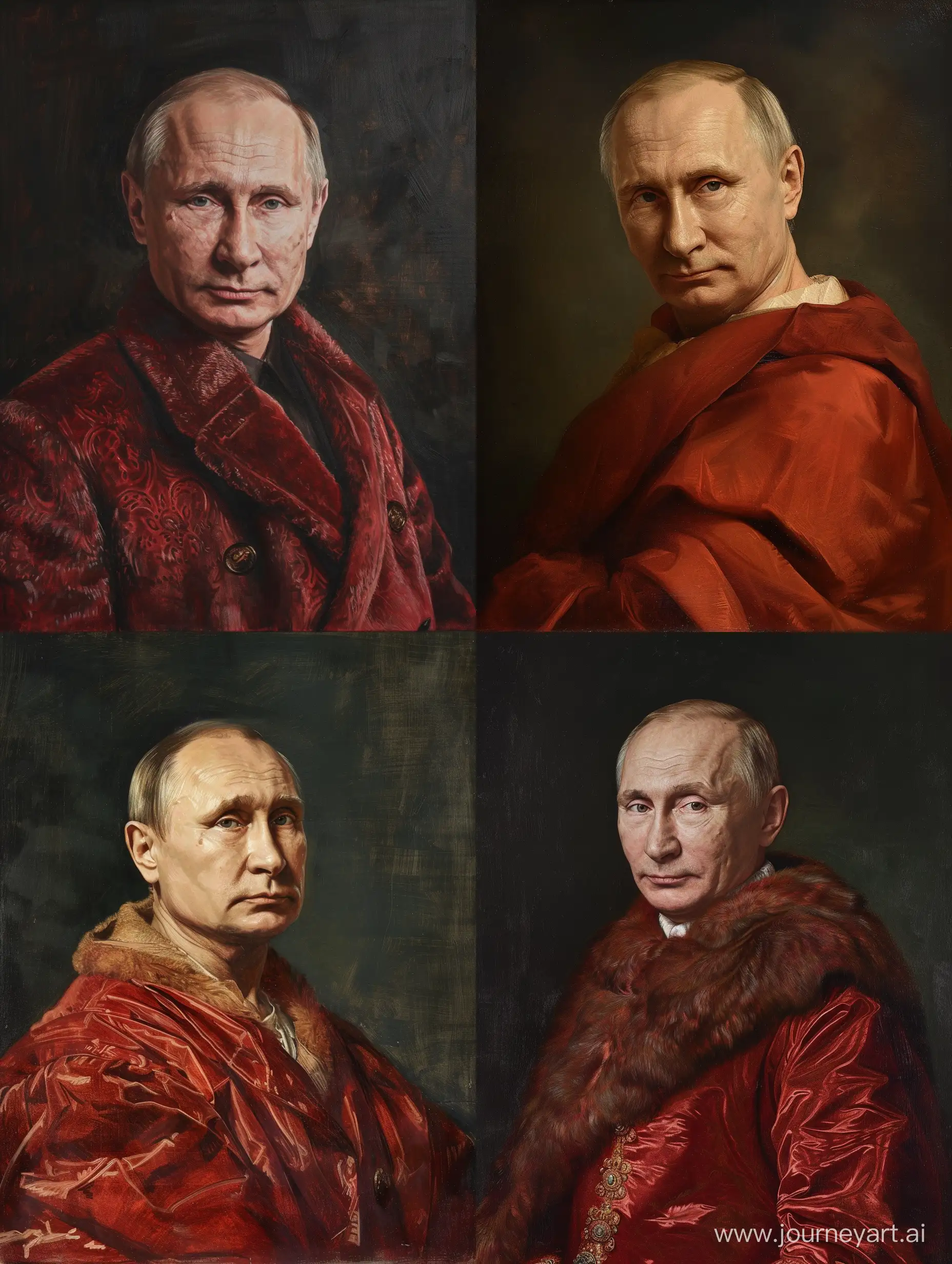 renaissance style portrait of Vladimir Putin